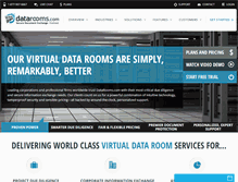 Tablet Screenshot of datarooms.com